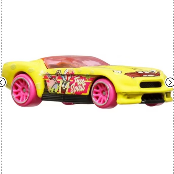 •HOT WHEELS•NWT SPONGEBOB 25TH ANNIVERSARY HOT WHEELS TOY CAR 8+ YEARS OLD - Picture 4 of 7